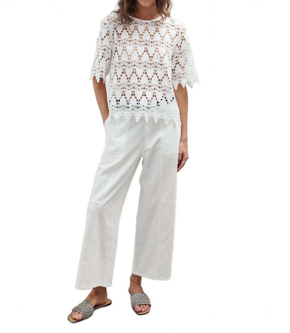 NEW MELISSA NEPTON lilou pants in off white